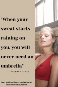 When your sweat starts raining on you, you will never need an umbrella