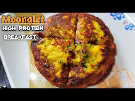 Healthy Indian breakfast: The moonglet or veg omelet recipe