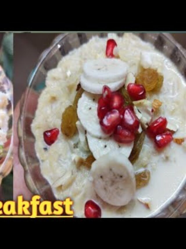 How to make 5 minute MILK POHA breakfast? With Nutrition Values