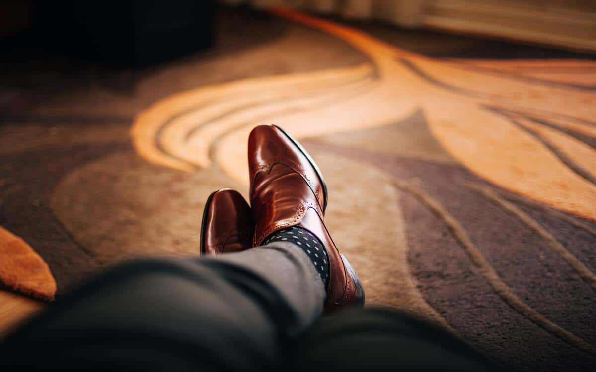Best grey pants brown shoes