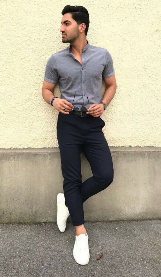 5 Best grey pants black shirt and white shirt combination ideas  Anubhav  Kumar